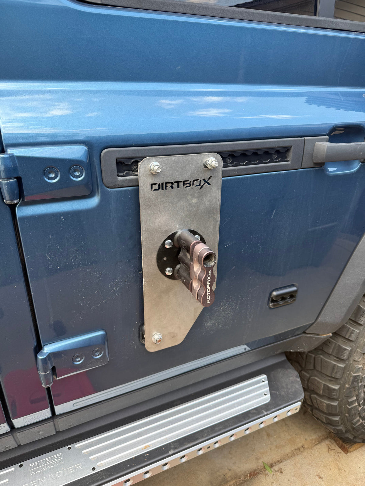 INEOS Grenadier & Quartermaster Side Door RotopaX Mount