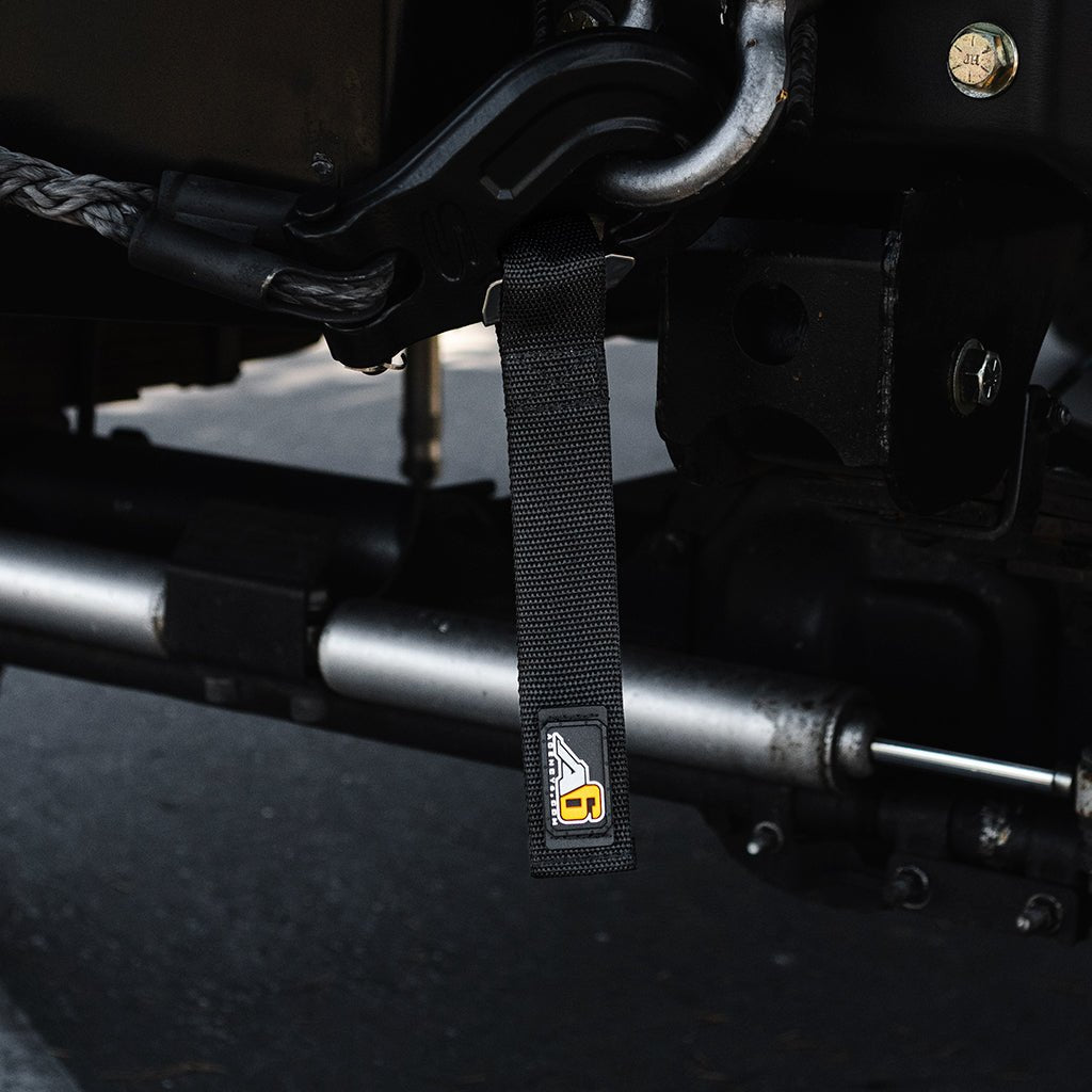 A6™ WINCH HOOK Pull Strap - 1.5 inch wide - Spirit of 1876 - Agency6.com