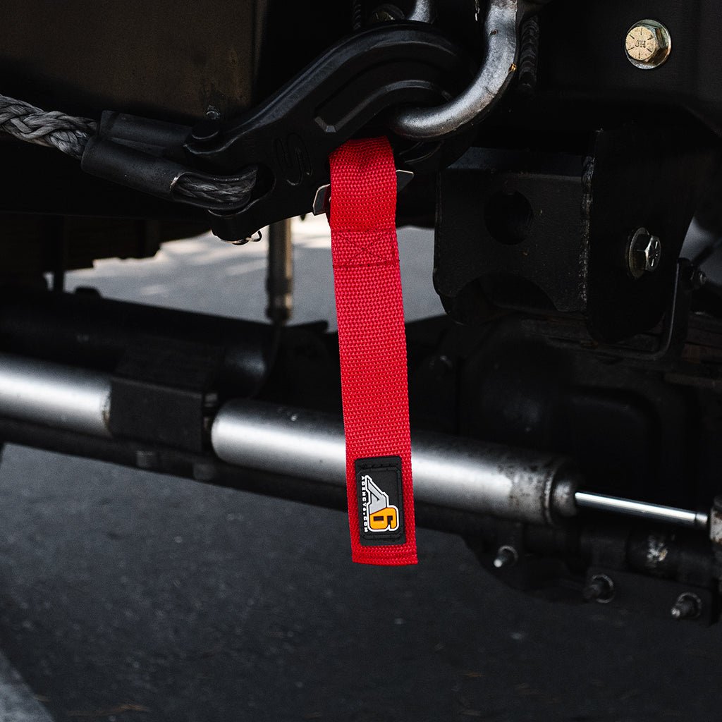 A6™ WINCH HOOK Pull Strap - 1.5 inch wide - Spirit of 1876 - Agency6.com