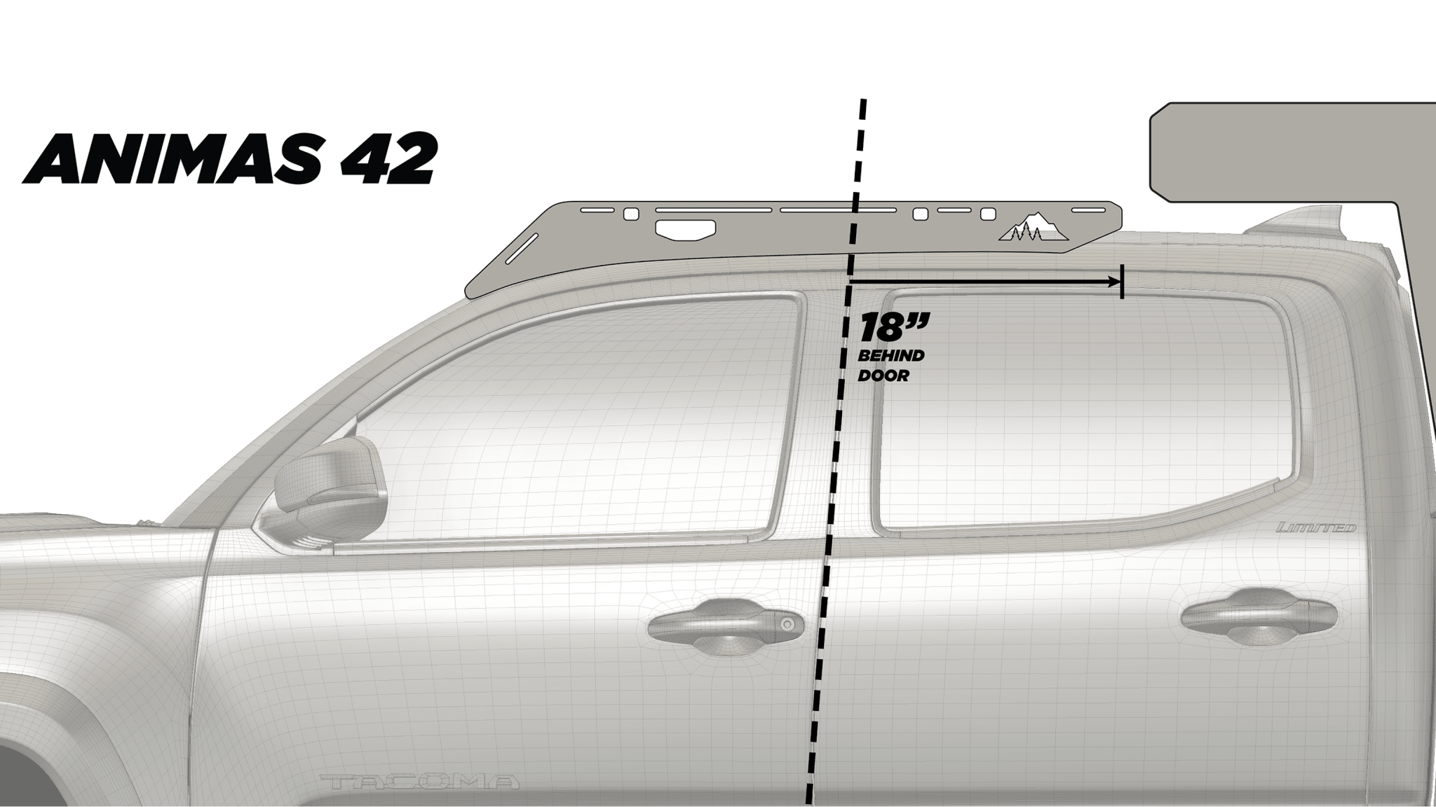The Animas (2005 - 2023 Tacoma Camper Roof Rack) - Spirit of 1876Sherpa Equipment Company
