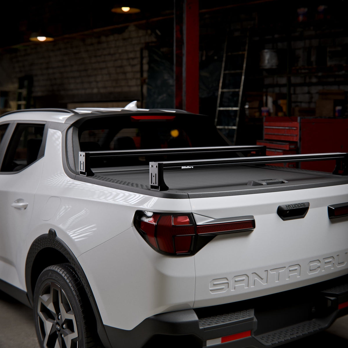 Santa Cruz- Bed Rack For Factory Cover with T-slots - Spirit of 1876 - BillieBars