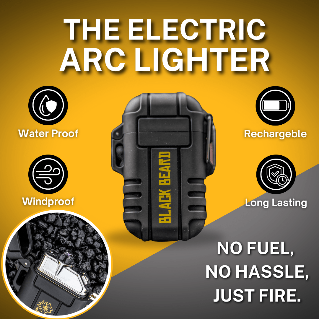 Black Beard Arc Lighter - Spirit of 1876 - Black Beard Fire Starters
