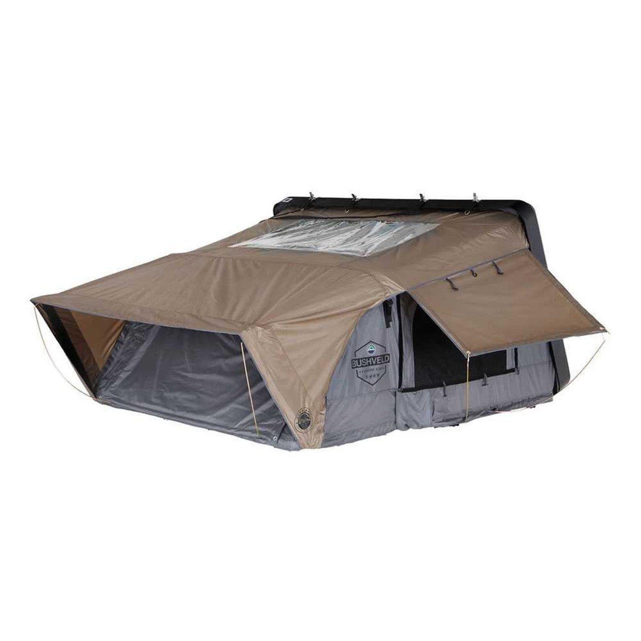 OVS - OVS HD Bushveld II Cantilever Hard Shell Roof Top Tent Grey Body & Tan Rainfly