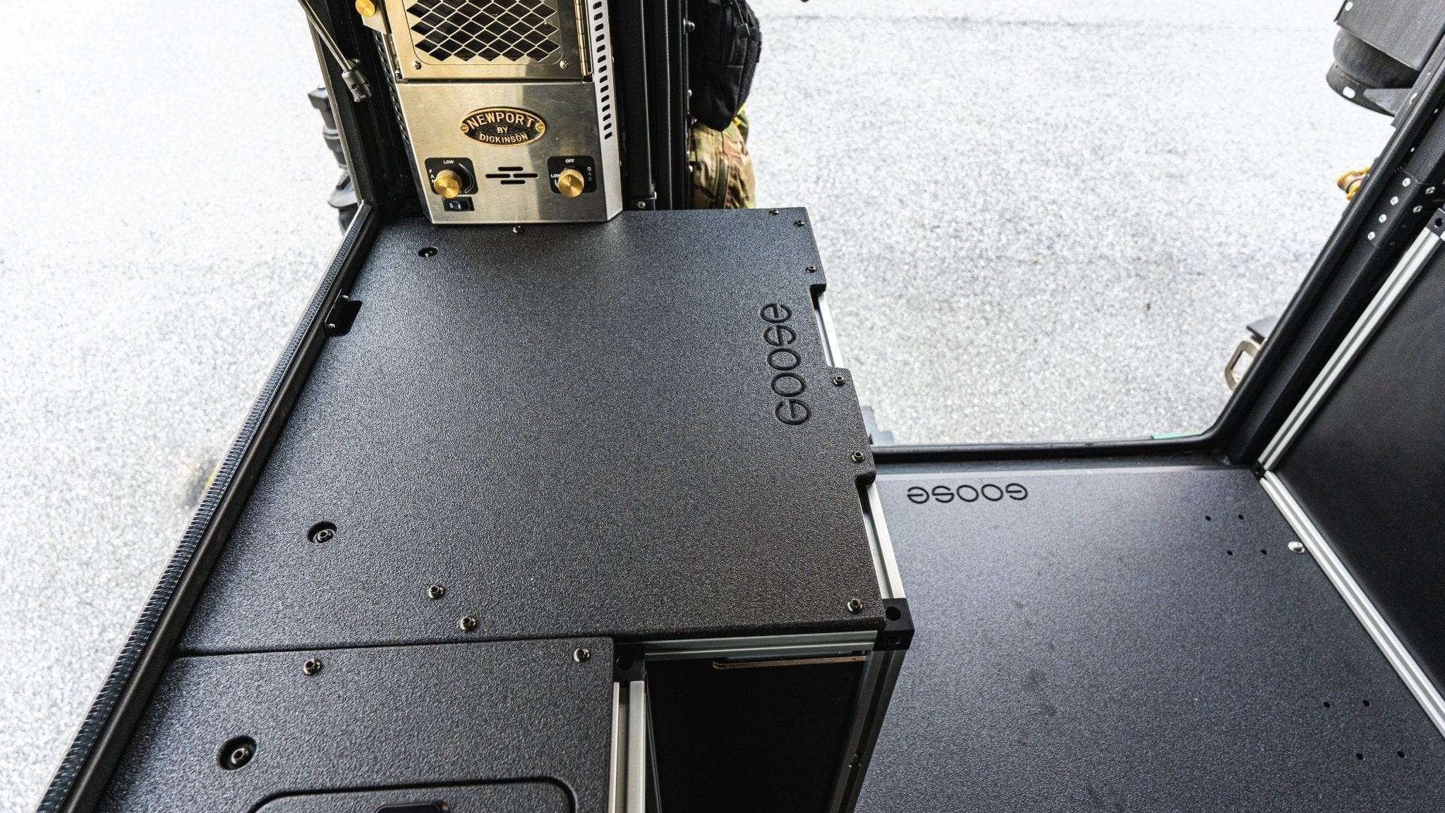 Alu - Cab Canopy Camper V2 - Toyota Tacoma 2005 - 2023 2nd & 3rd Gen. - Rear Double Drawer Module - 6' Bed - Spirit of 1876 - Goose Gear
