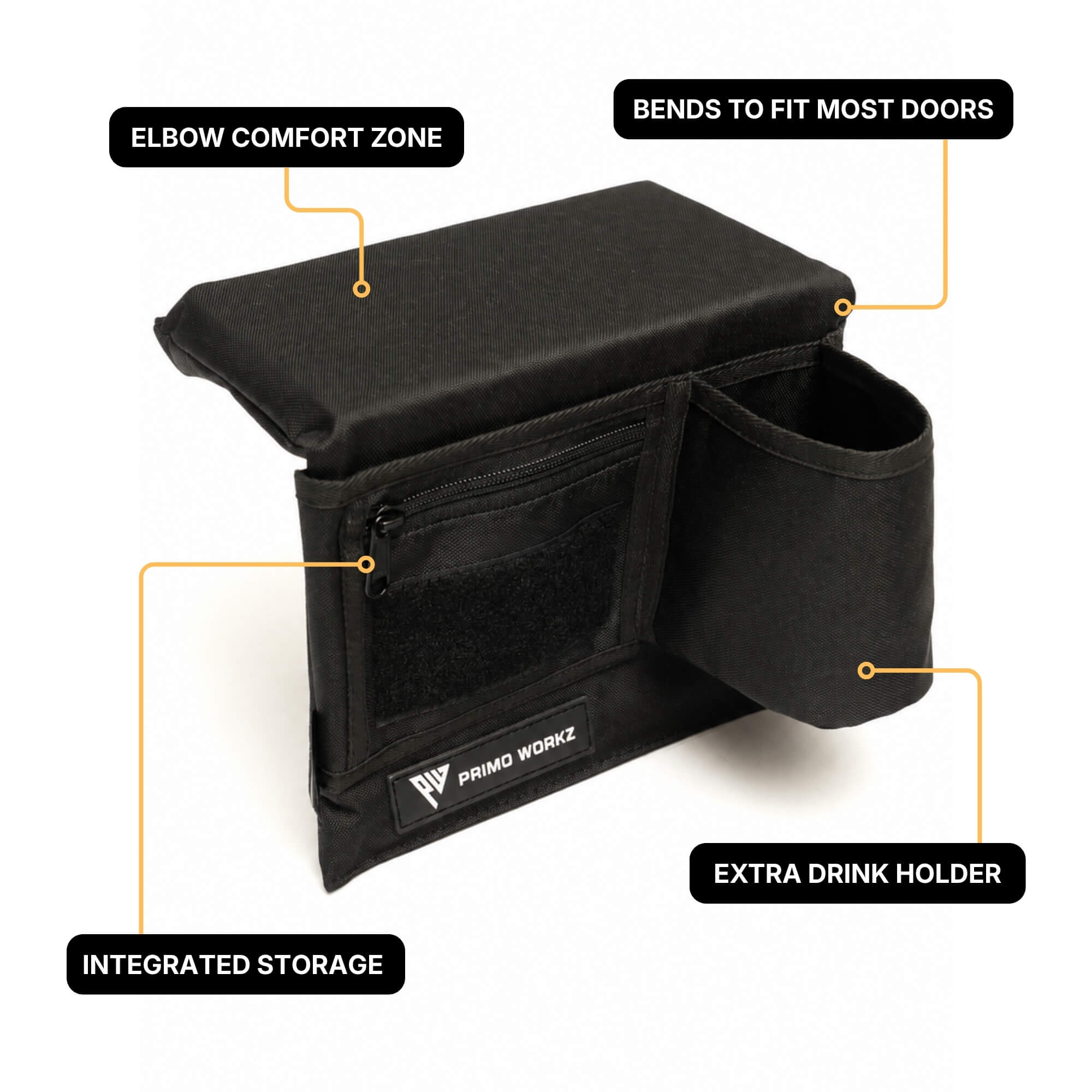 Universal Armrest with Cupholder - Spirit of 1876 - Primo Workz