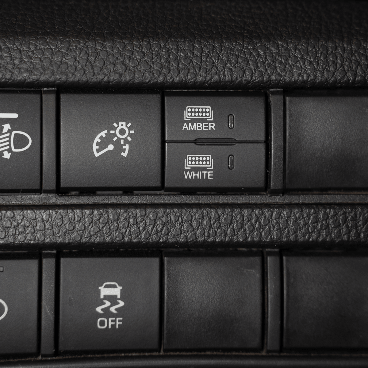 Square Style Dual Function Toyota OEM Style "AMBER & WHITE" Switch - Spirit of 1876 - Dealers of Cali Raised LED