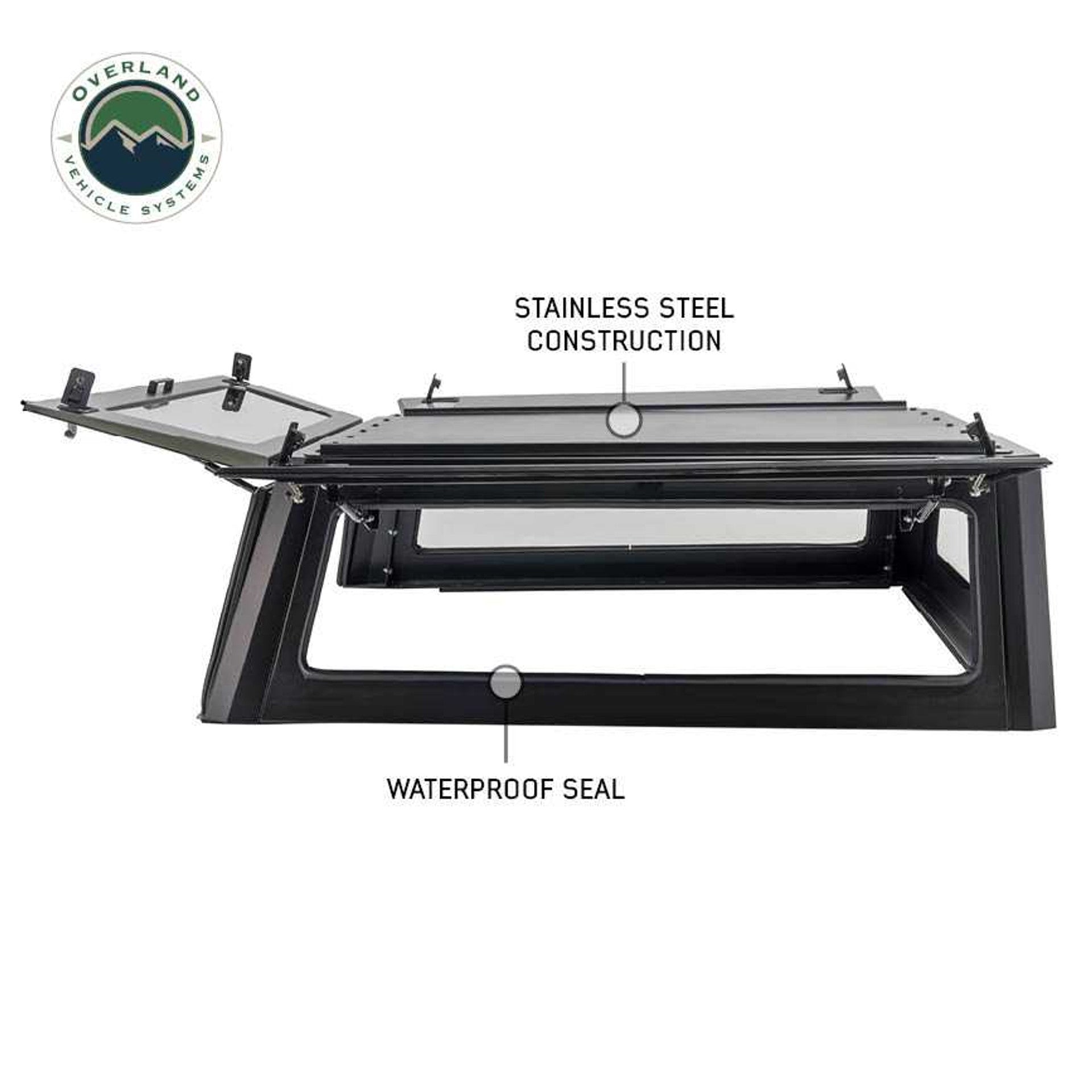 Expedition - Truck Cap W/Full Wing Doors, Front and Rear Windows & 3rd Brake Light