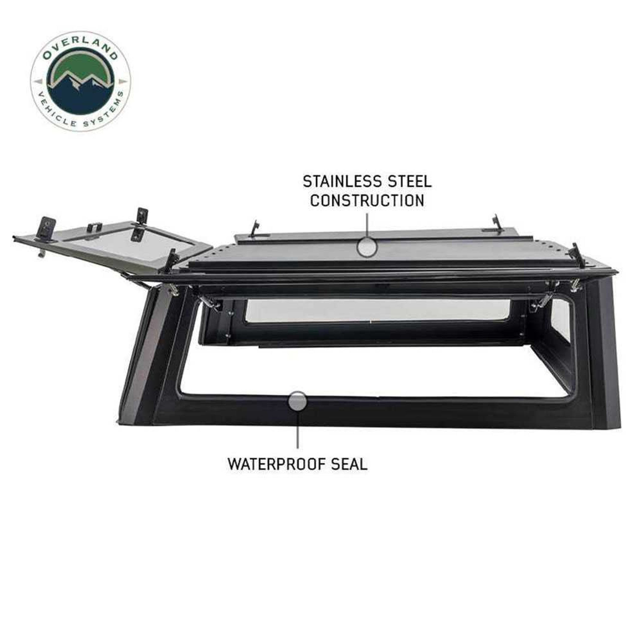 Expedition - Truck Cap W/Full Wing Doors, Front and Rear Windows & 3rd Brake Light