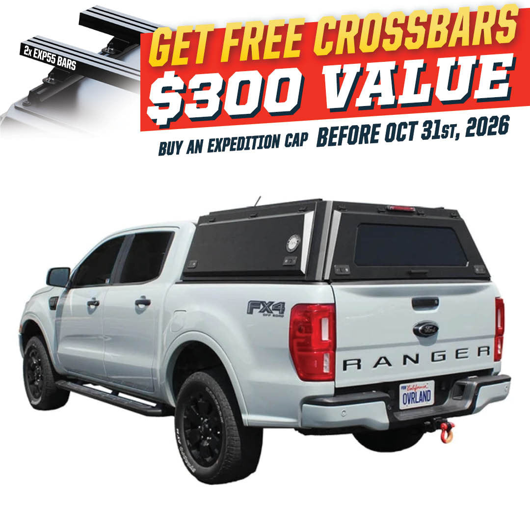 OVS Expedition Truck Cap for 2019-2023 Ford Ranger 5' Bed