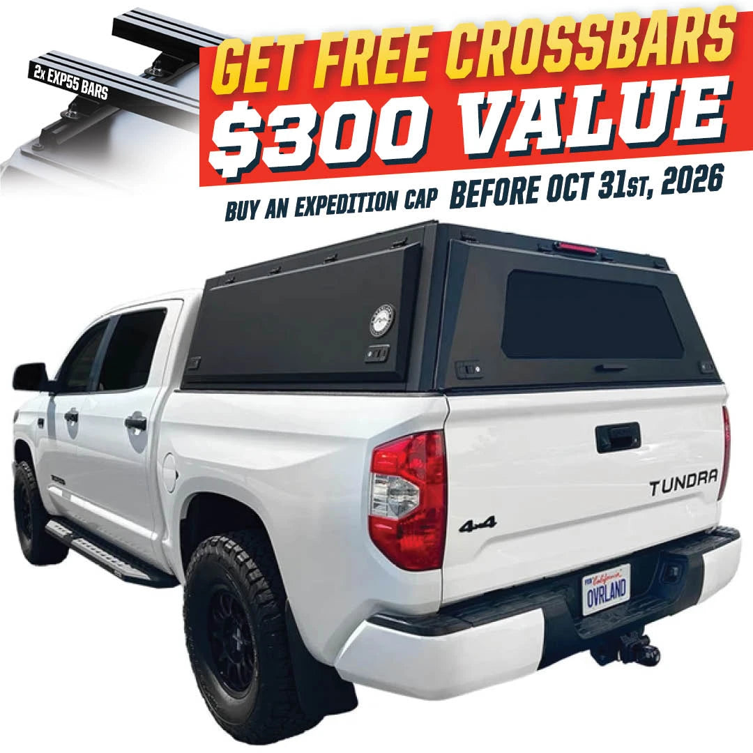 OVS Expedition Truck Cap for 2007-2021 Toyota Tundra 5.5' Bed