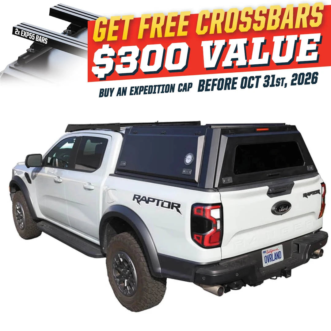 OVS Expedition Truck Cap for 2024-2025 Ford Ranger 5' Bed