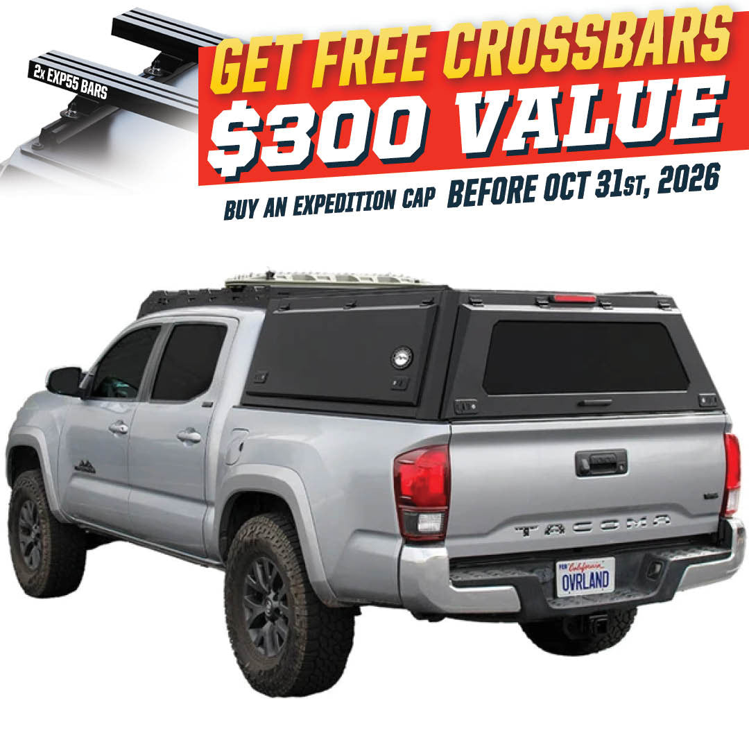 OVS Expedition Truck Cap for 2016-2023 Toyota Tacoma 5' Bed