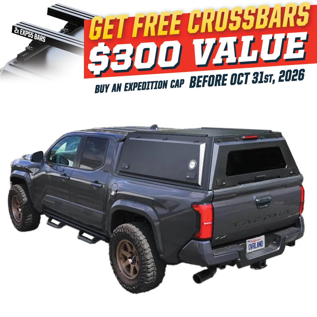OVS Expedition Truck Cap for 2024-2027 Toyota Tacoma 5' Bed