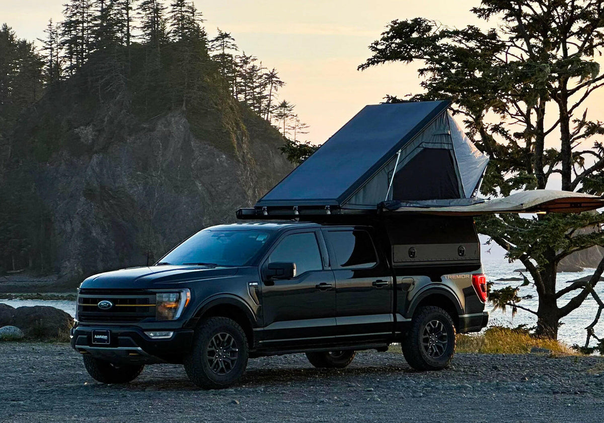 Dirtbox Canopy Camper – Modular Truck Camper Shell / Topper for Mid-Size & Full-Size Trucks (Tacoma, Rivian, Tundra, F-150, Quatermaster, Gladiator, Ram, Silverado)