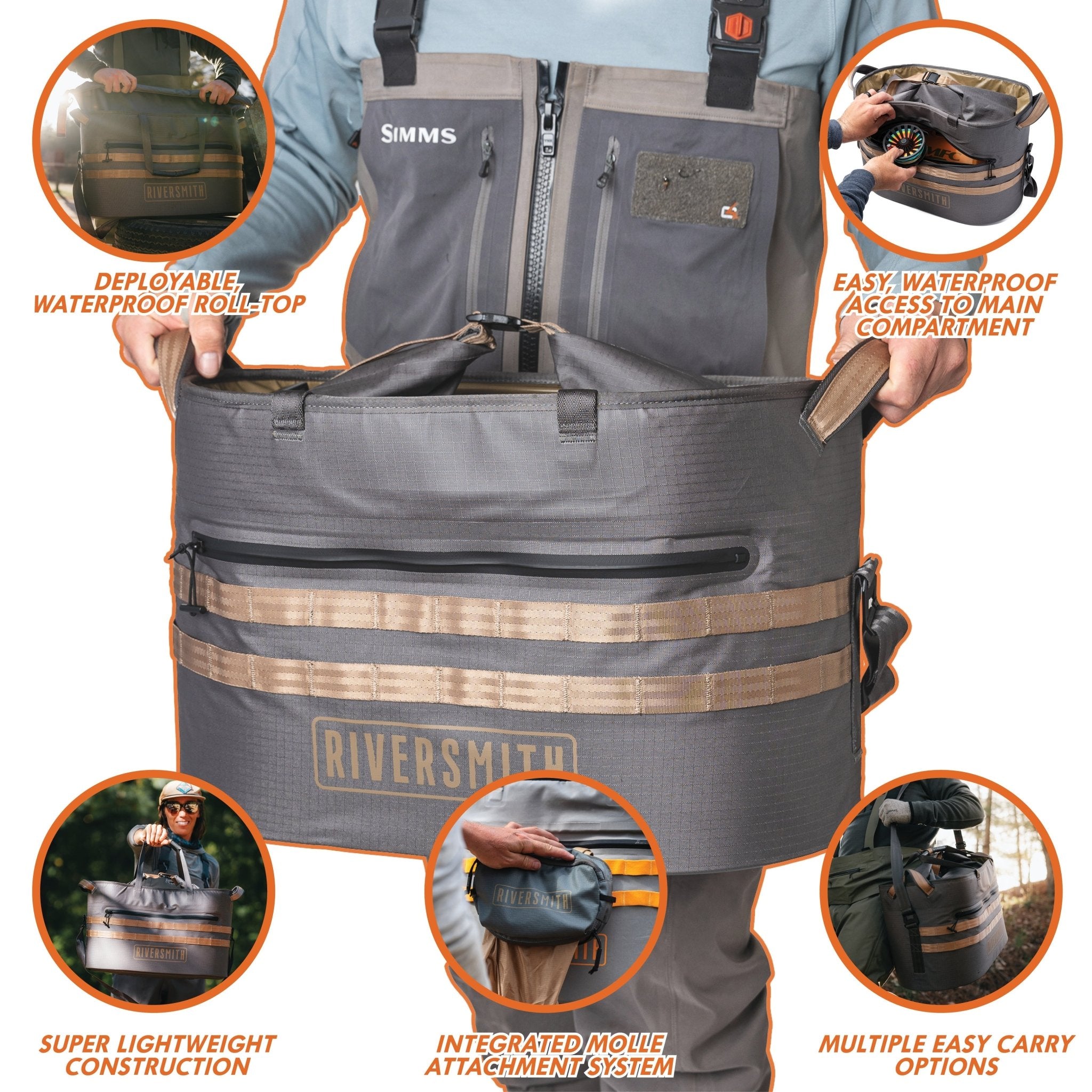 The Hauler: Waterproof Tote Bag - Spirit of 1876 - Riversmith Inc