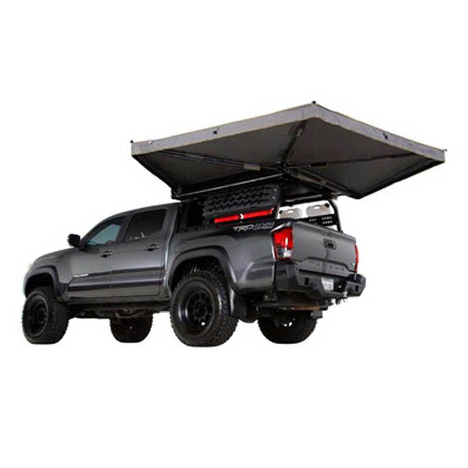 OVS HD Nomadic 270 LTE Awning - Driver Side - Dark Gray with Black Travel Cover