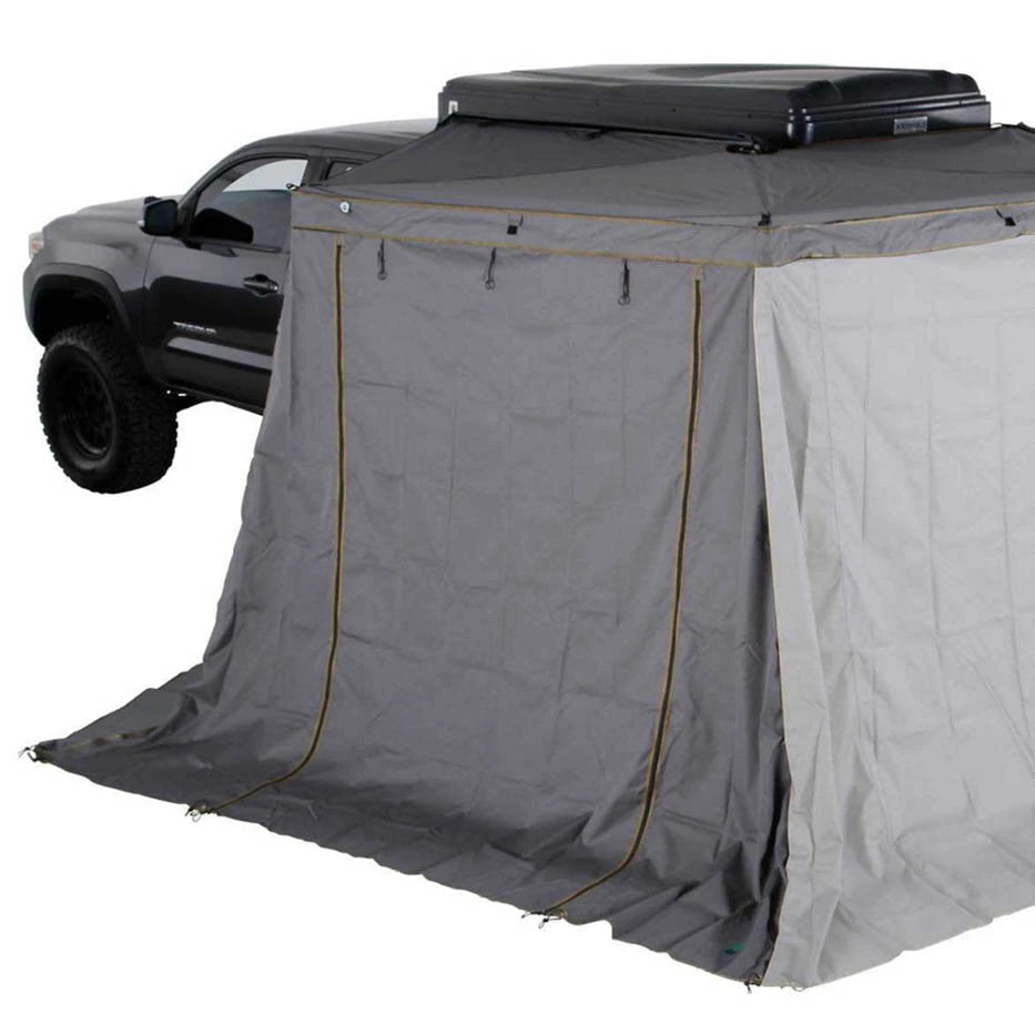 OVS HD Nomadic 270 LTE Awning Walls - Dark Grey with Green Trim