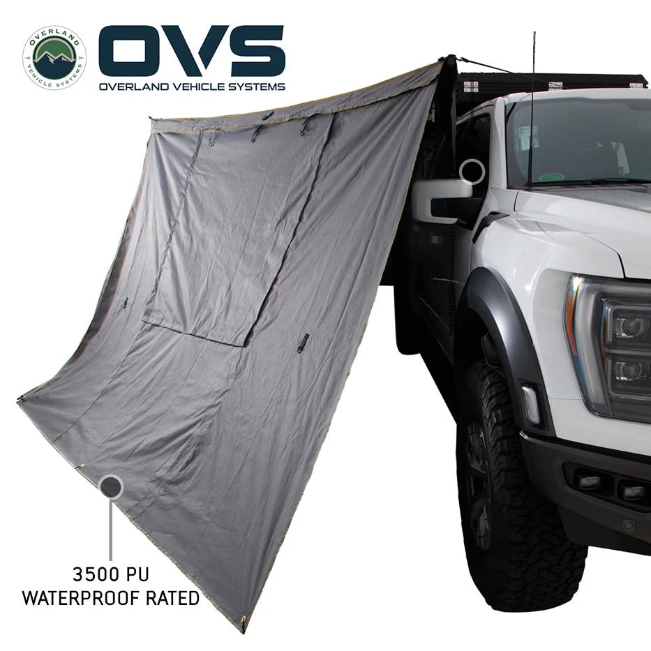 OVS HD Nomadic 270 Degree Awning Walls - Dark Grey Body with Storage Bag - Universal