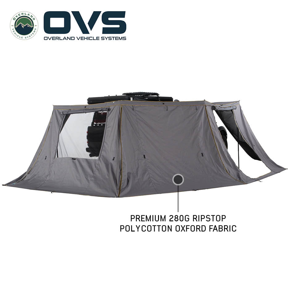 OVS HD Nomadic 270 Degree Awning Walls - Dark Grey Body with Storage Bag - Universal