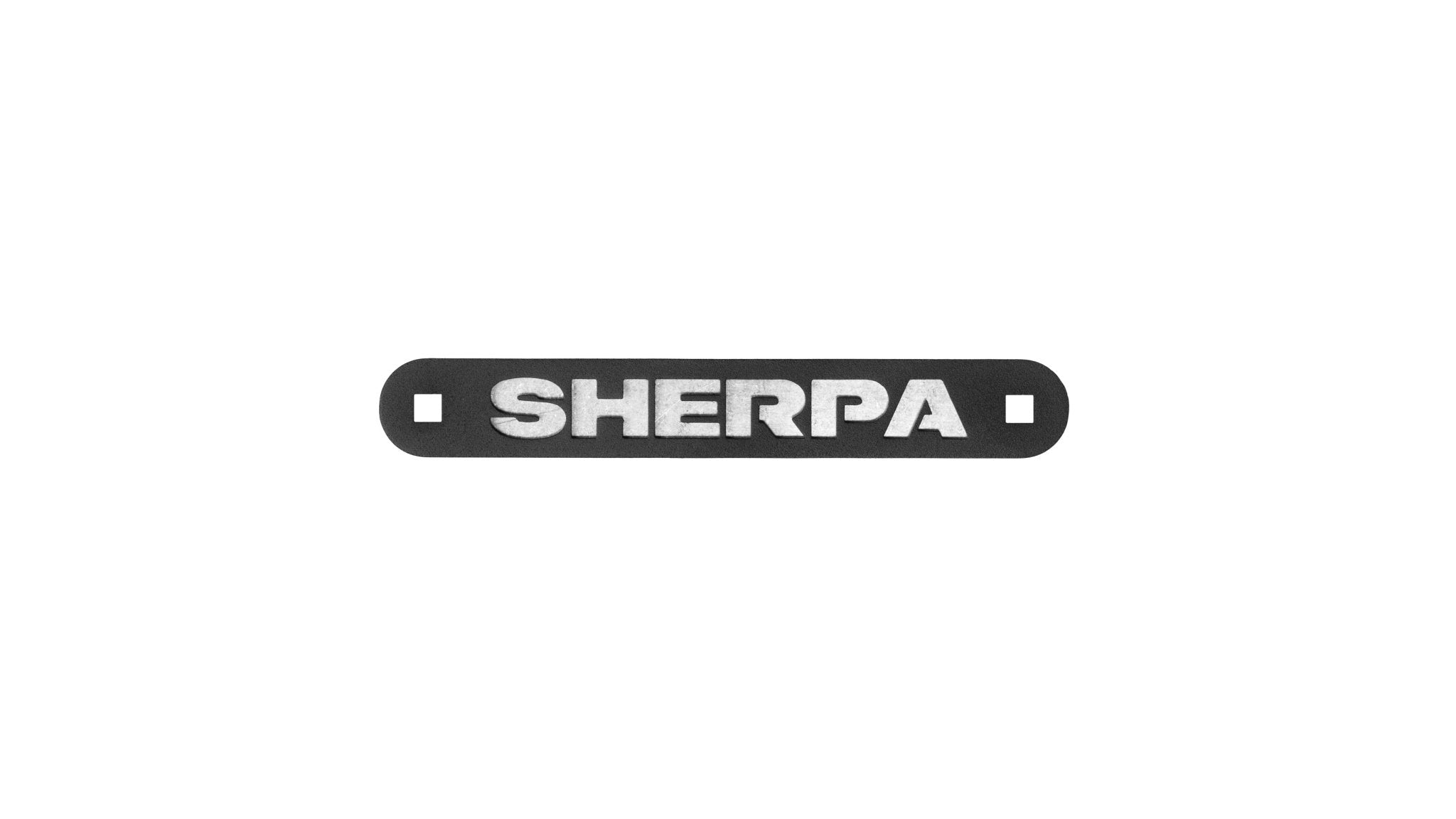Sherpa Nameplate - Spirit of 1876Sherpa Equipment Company