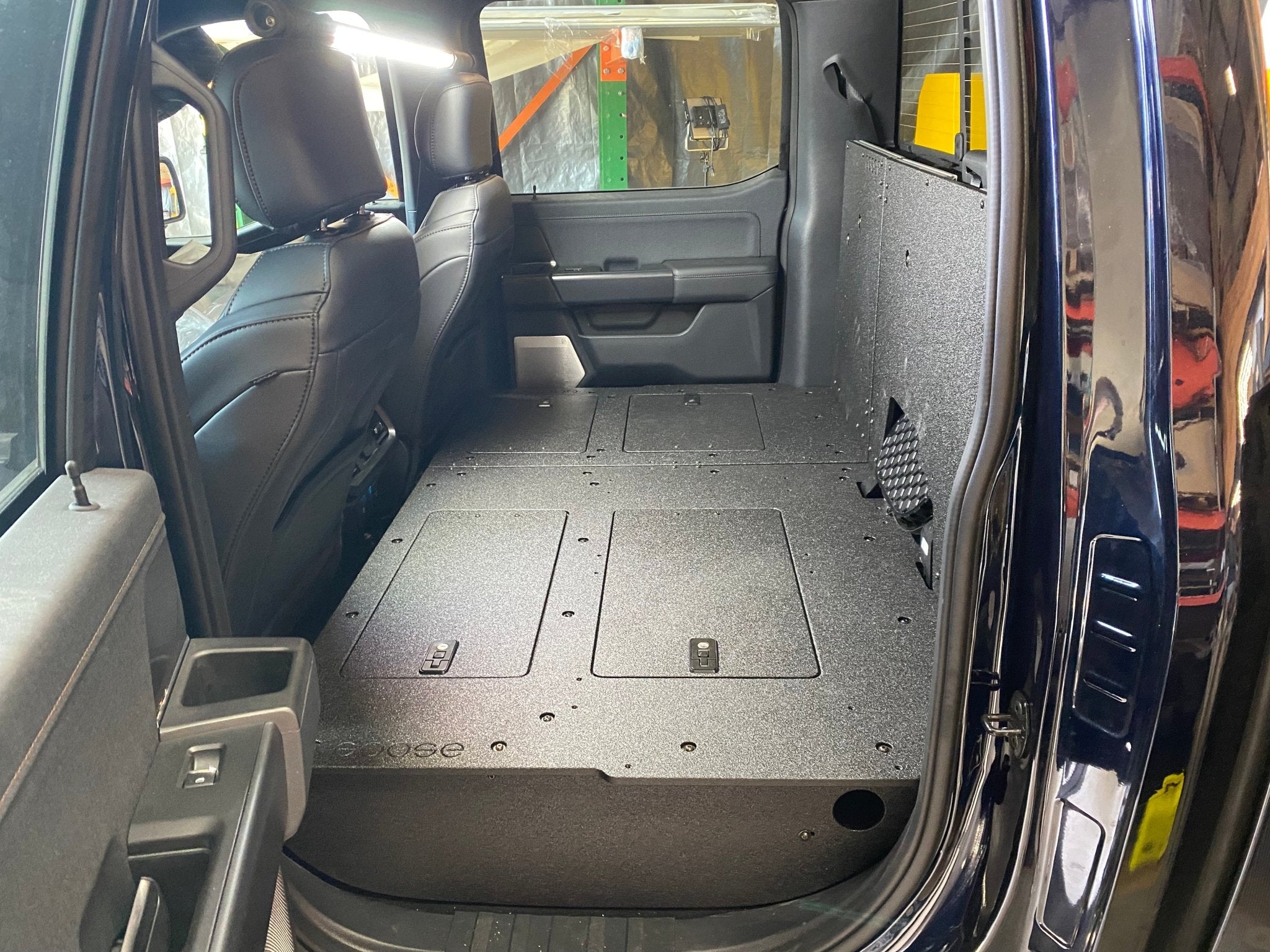 Ford Super Duty F250 - F550 2017 - Present 4th & 5th Gen. Crew Cab - Second Row Seat Delete Plate System - Spirit of 1876 - Goose Gear