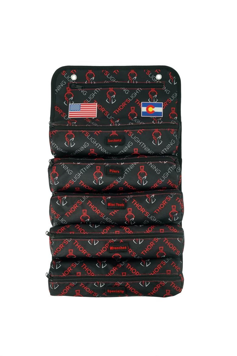 Thor's Lightning Universal Heavy Duty Roll Up Tool Bag - Spirit of 1876Thor's Lightning Air Systems
