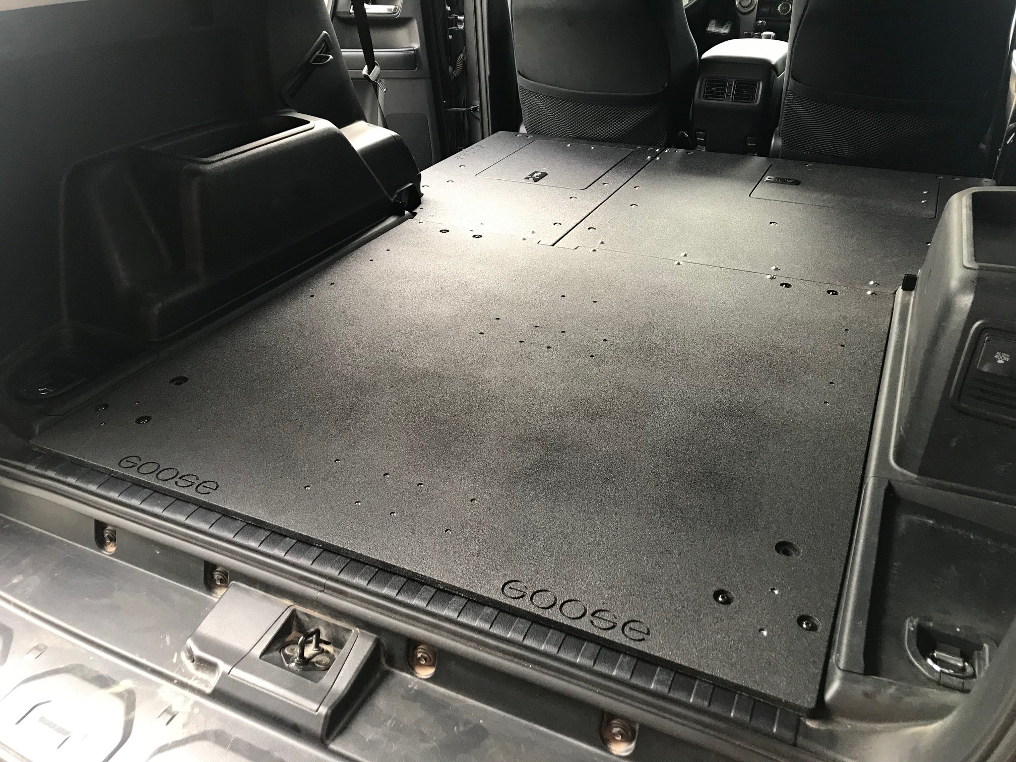 Toyota 4Runner 2010 - 2024 5th Gen. - Second Row Seat Delete Plate System - Spirit of 1876 - Goose Gear