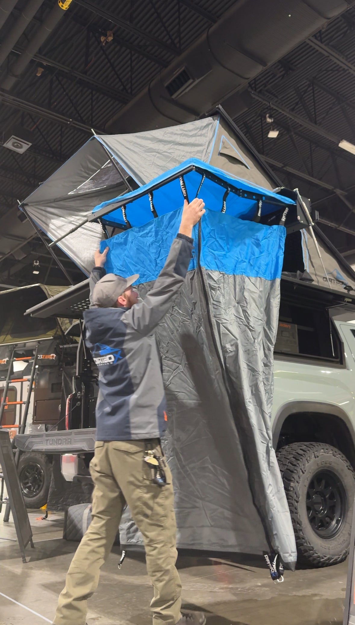 Hard Shell Overland Shower Awning with Changing Room