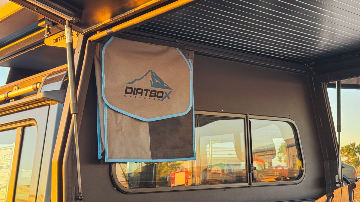 Dirtbox Canopy Camper – Modular Truck Camper Shell / Topper for Mid-Size & Full-Size Trucks (Tacoma, Rivian, Tundra, F-150, Quatermaster, Gladiator, Ram, Silverado)