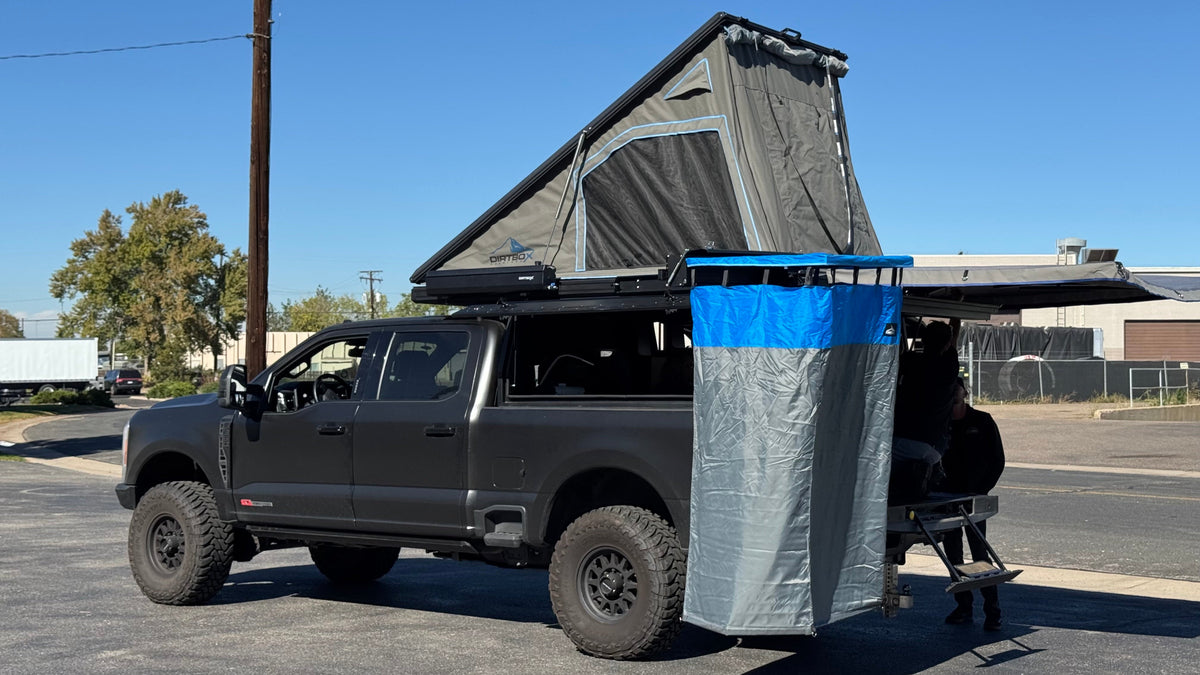 Hard Shell Overland Shower Awning with Changing Room