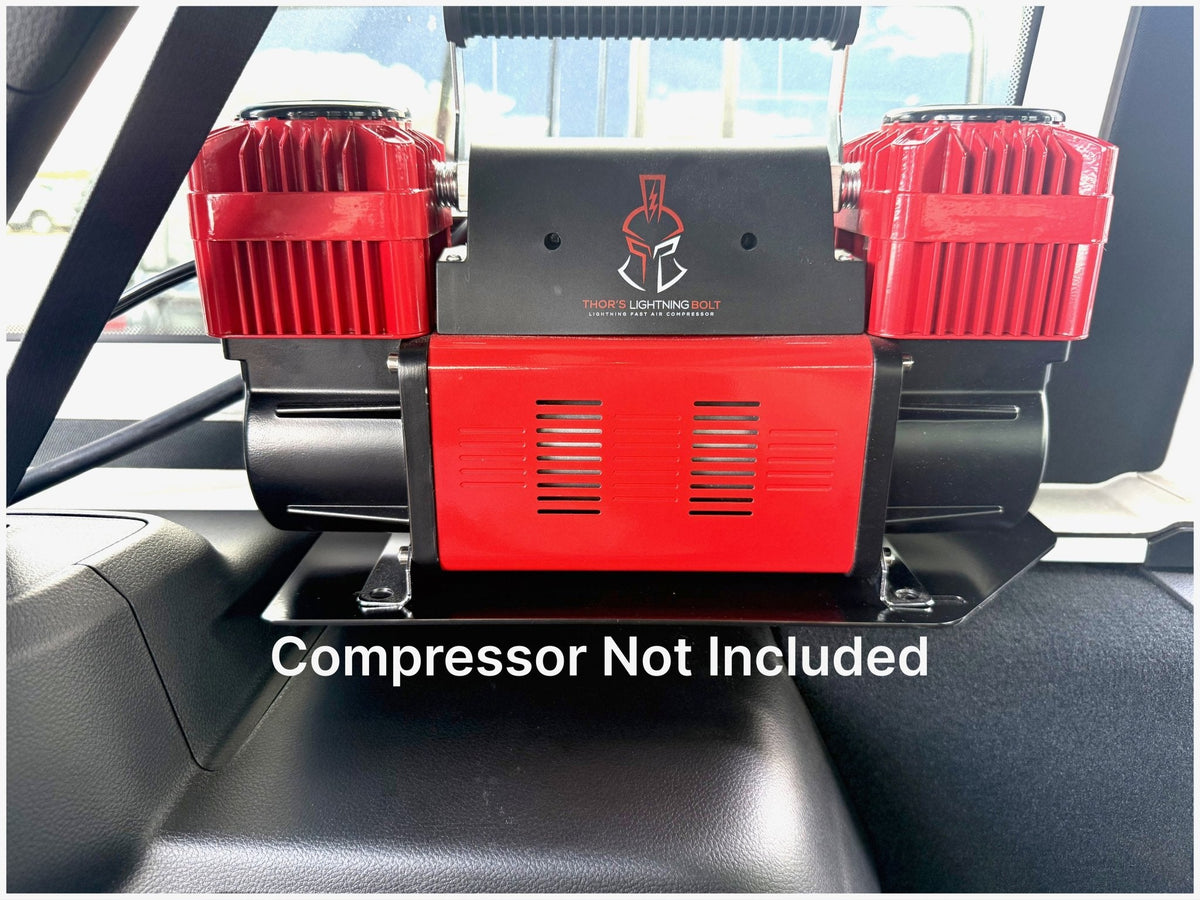 Thor's Lightning Refuge MOLLE Portable Air Compressor Storage Mount for Jeep Wrangler JLU 4-Door Hard Top 2018-2026