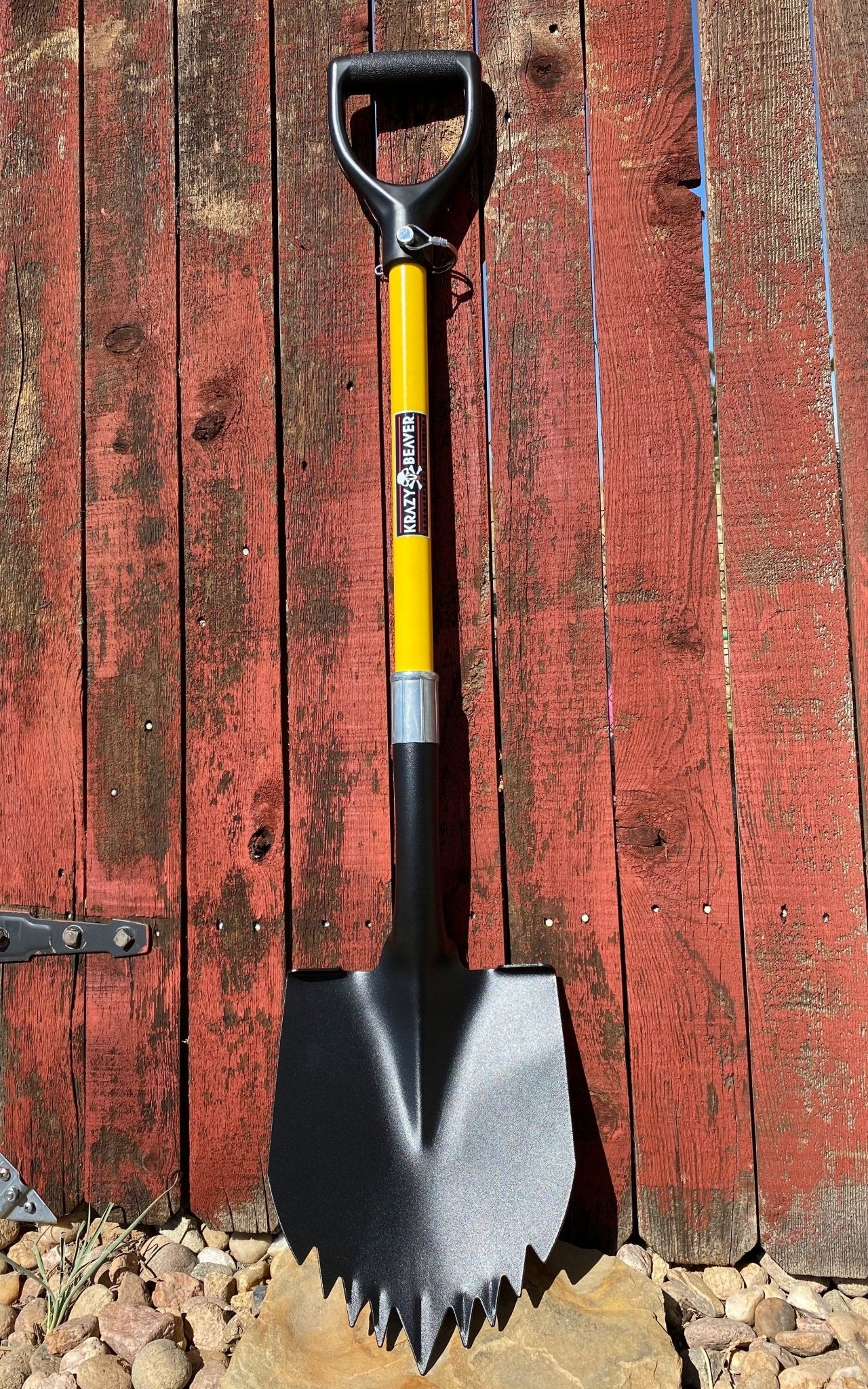 Krazy Beaver Shovel (Black Textured Head / Yellow Handle 45635) - Spirit of 1876