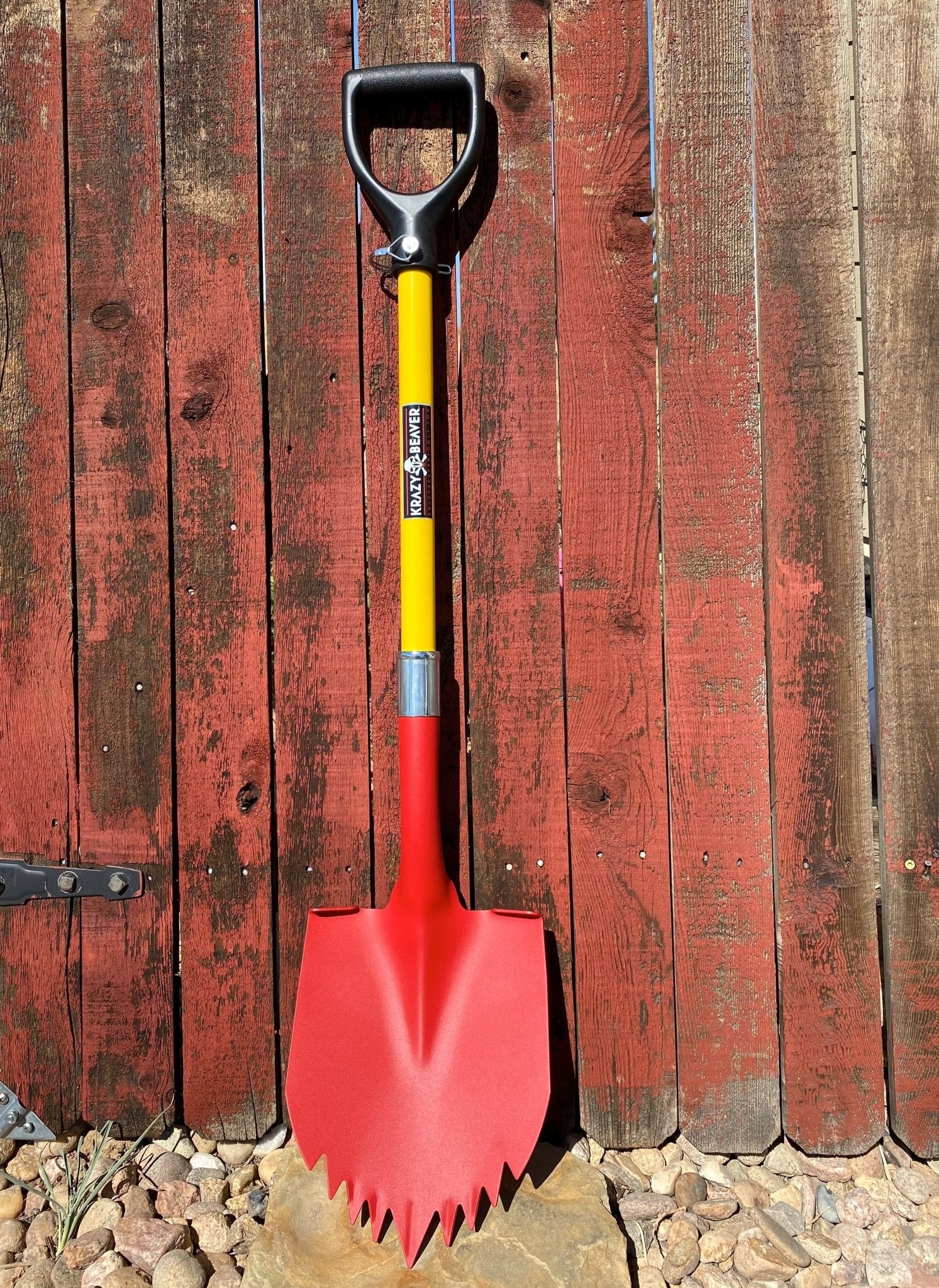 Krazy Beaver Shovel (Textured Red Head / Yellow Handle 45637) - Spirit of 1876