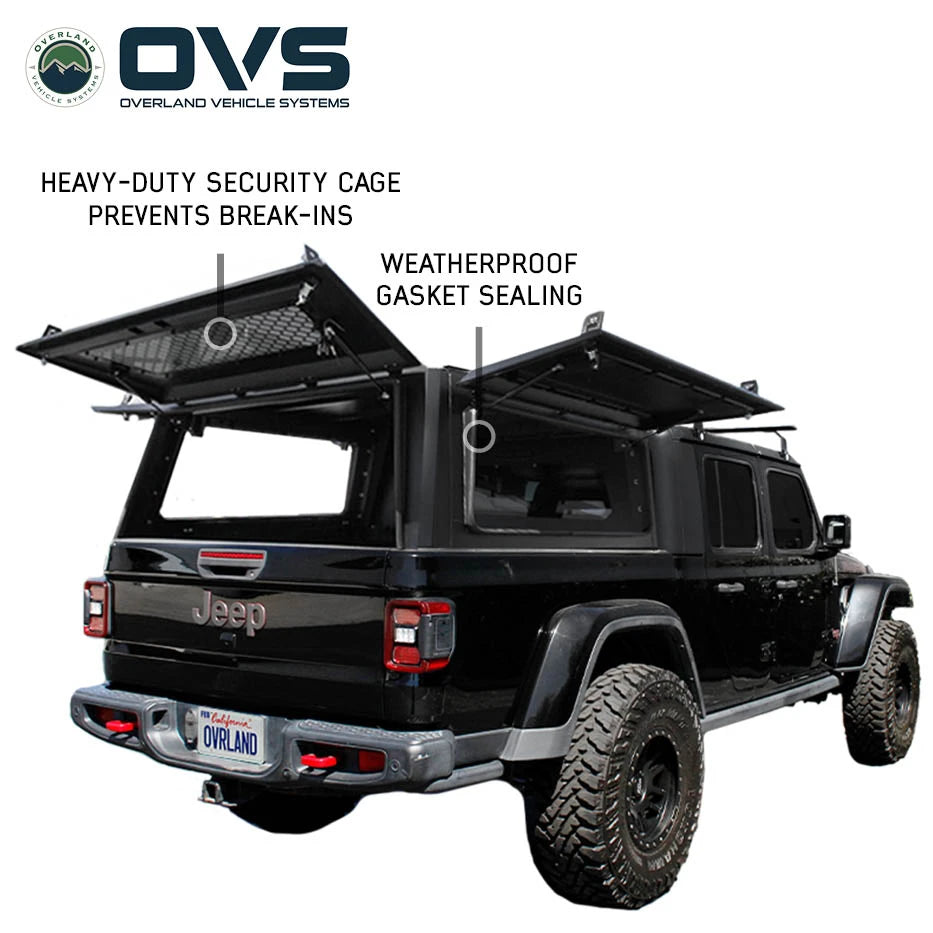 OVS Expedition Truck Cap for 2020-2027 Jeep Gladiator 5' Bed