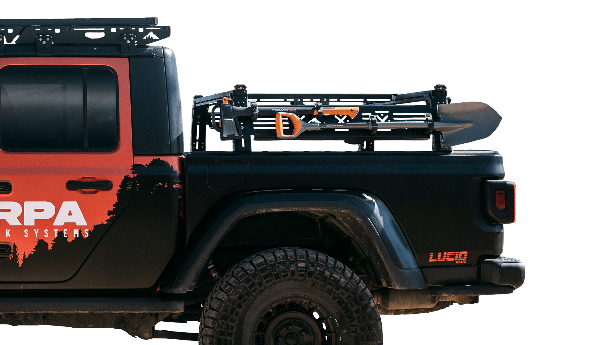 Jeep Gladiator Mid Height PAK System Bed Rack - Spirit of 1876Sherpa Equipment Company