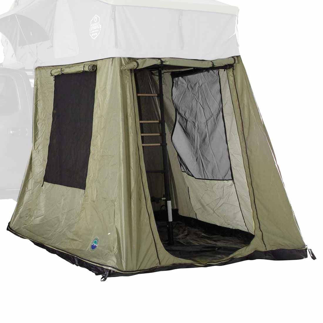 OVS HD Nomadic 3 Roof Top Tent Annex Green Base With Black Floor & Travel Cover