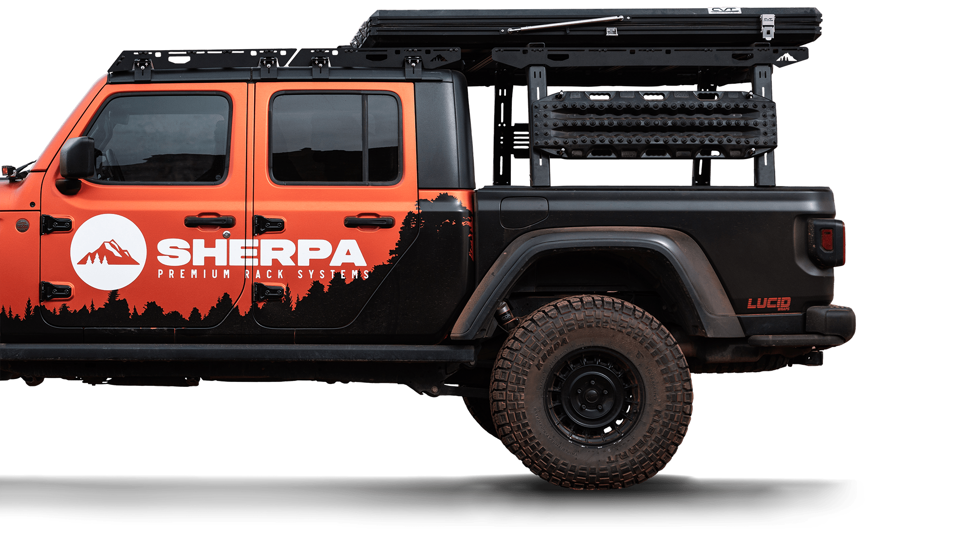Sherpa Equipment Company Jeep Gladiator Rack Height PAK System Bed Rack - Spirit of 1876 - Sherpa Equipment Company