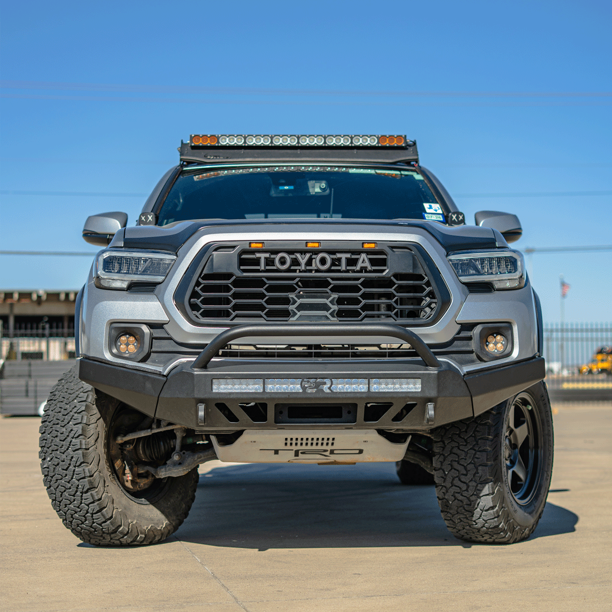 2016 - 2023 TOYOTA TACOMA STEALTH BUMPER HIGH CLEARANCE SIDE WINGS - Spirit of 1876Dealers of Cali Raised LED