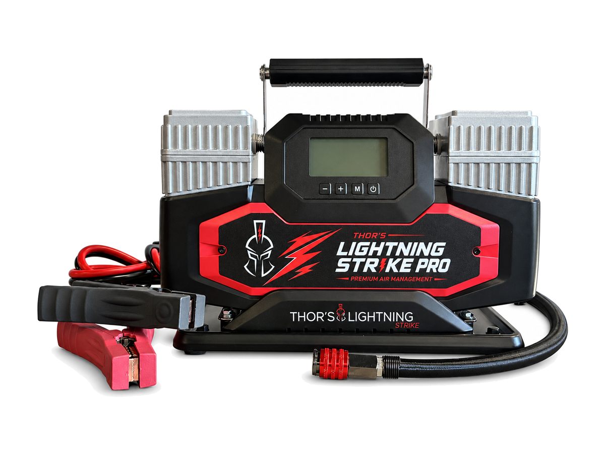 Thor’s Lightning StrikePro™ 12V Portable Air Compressor | 10.6 CFM Automatic Inflation & Deflation