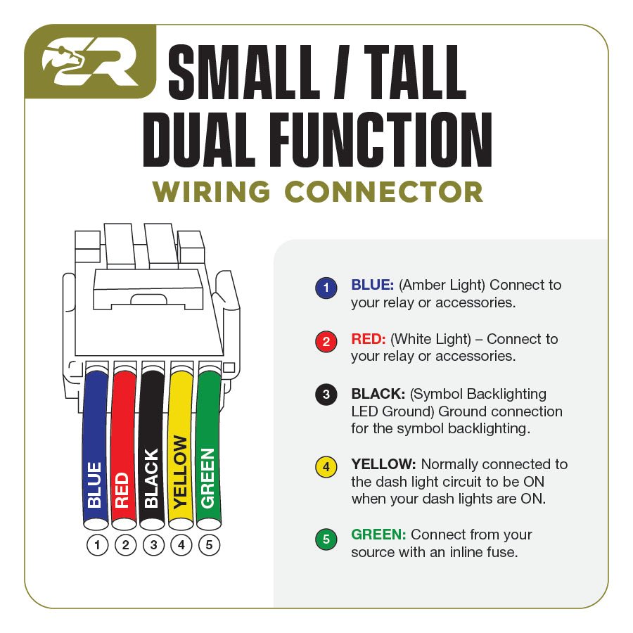 Dual Function Toyota OEM Style "AMBER & WHITE" Switch Tall Style - Spirit of 1876 - Dealers of Cali Raised LED