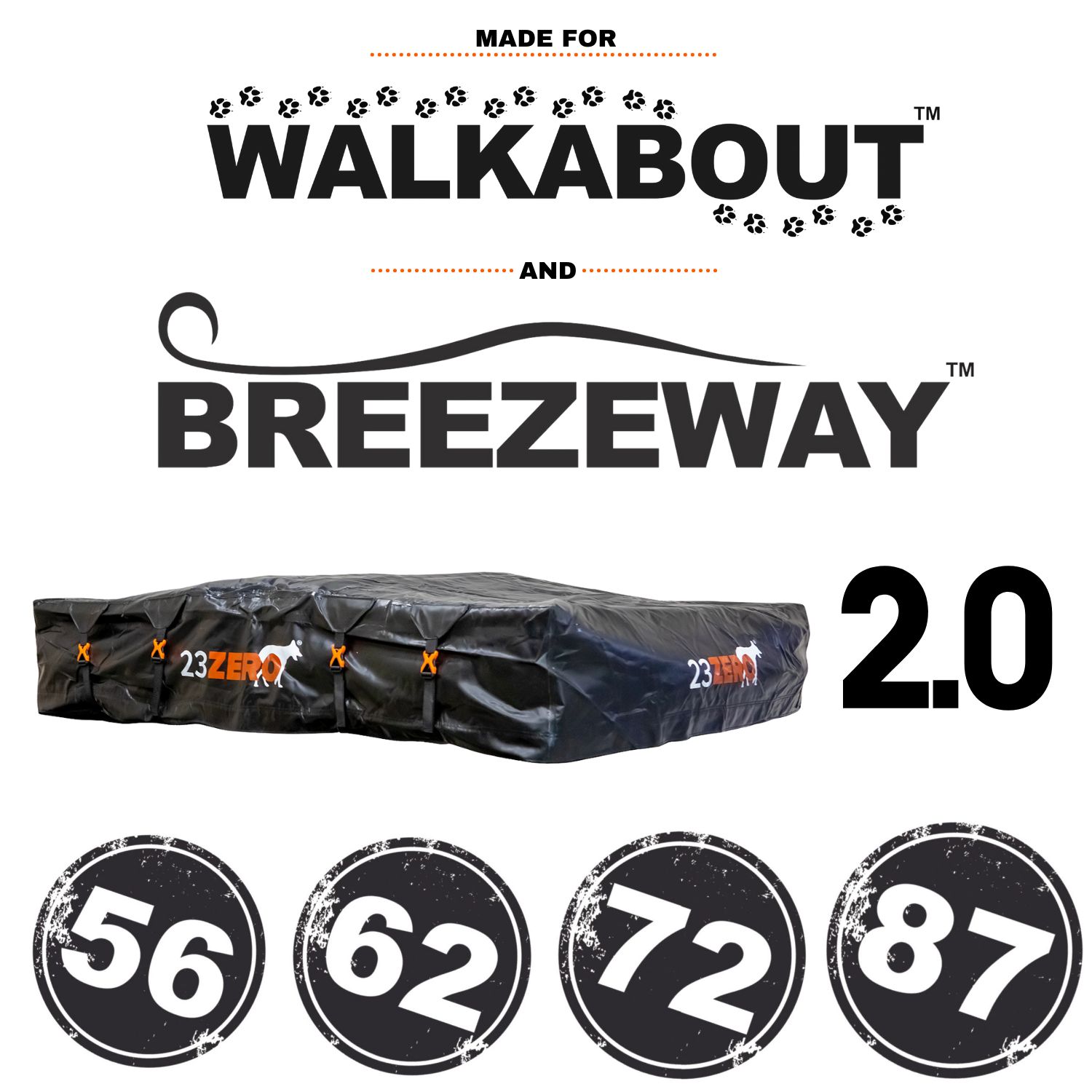 Transit Cover 87 Black Round Ladder 1.0 to 2.0