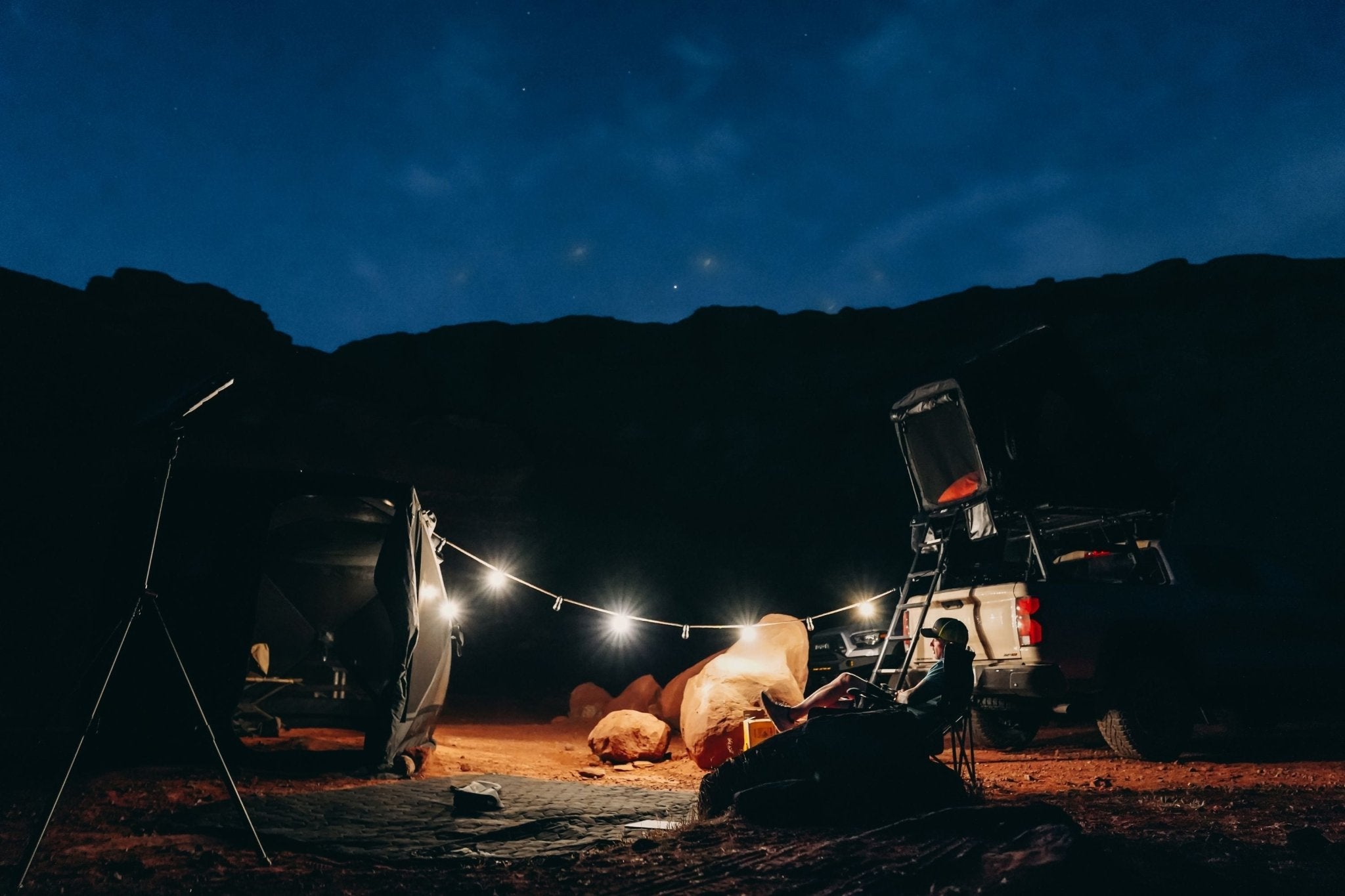 Camping String Lights with Speakers - Spirit of 1876 - Freespirit Recreation