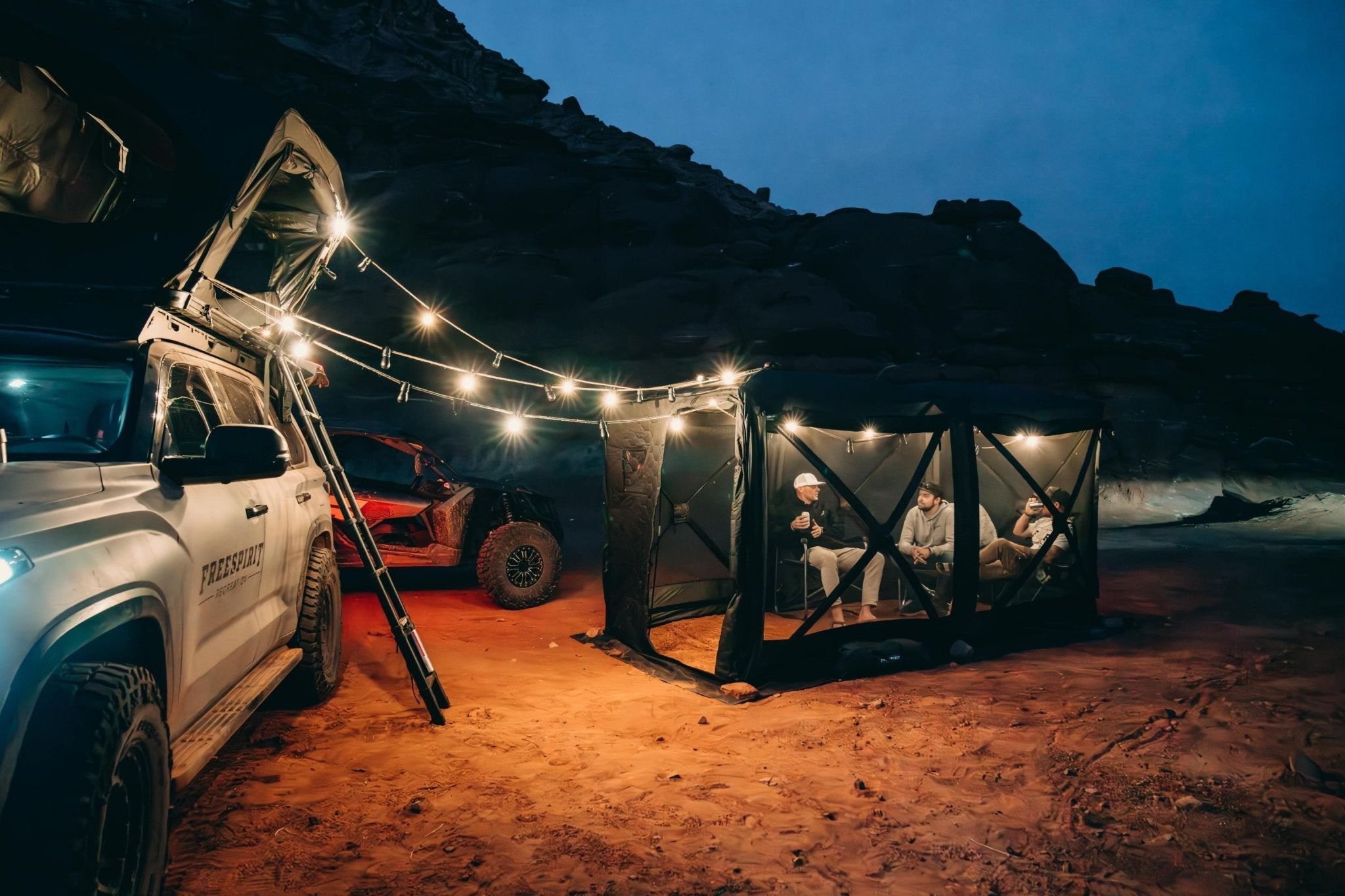 Camping String Lights with Speakers - Spirit of 1876 - Freespirit Recreation