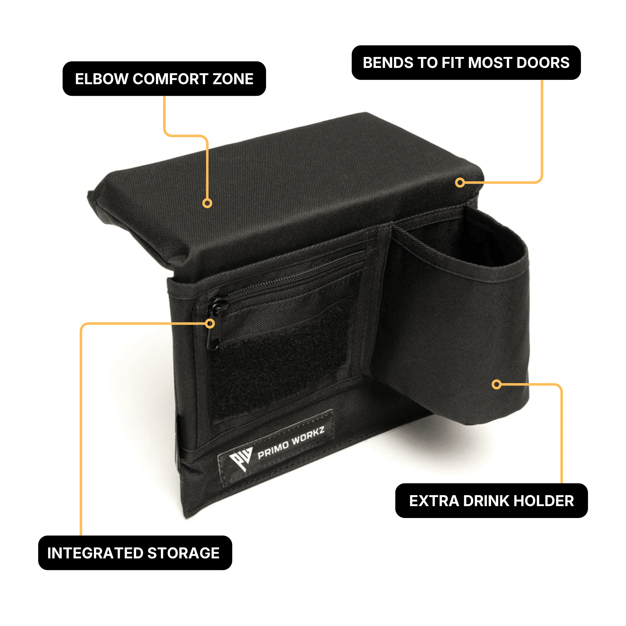 Universal Armrest with Cupholder - Spirit of 1876 - Primo Workz