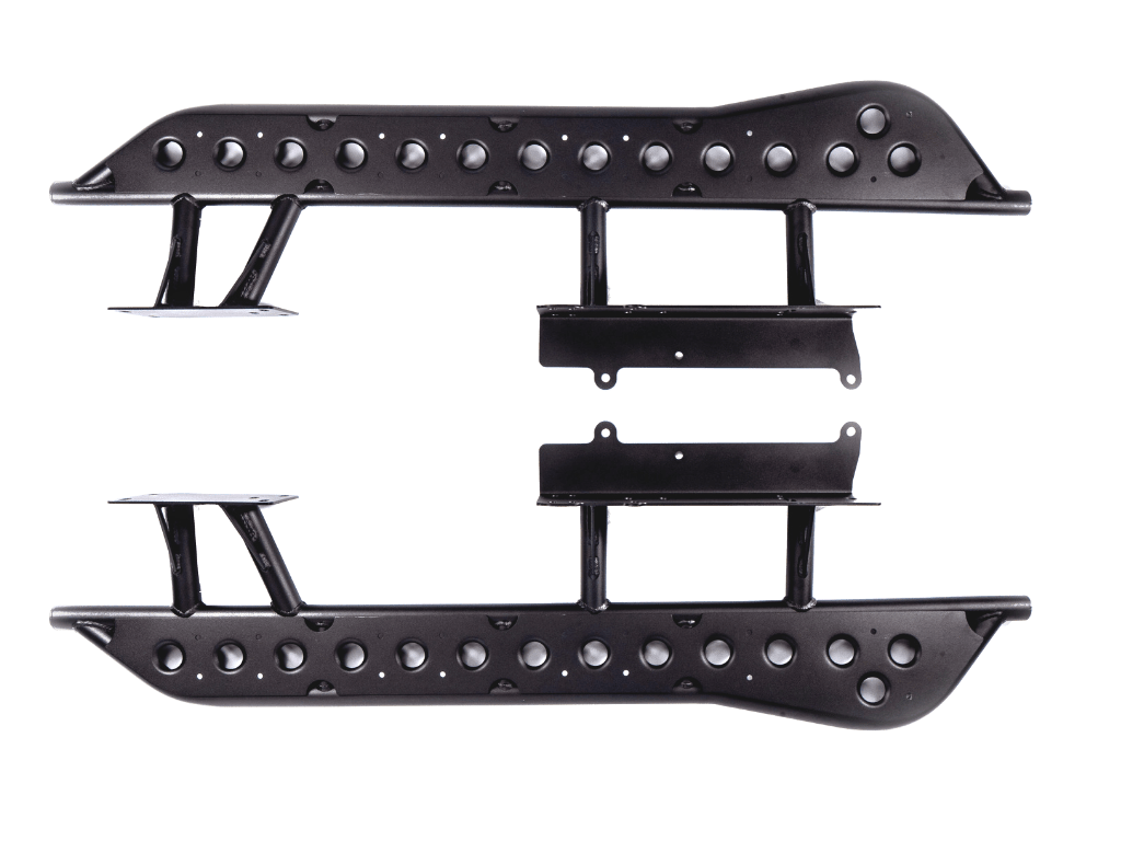 Step Edition Bolt On Rock Sliders For 2010 - 2024 Toyota 4Runner - Spirit of 1876 - Dealers of Cali Raised LED