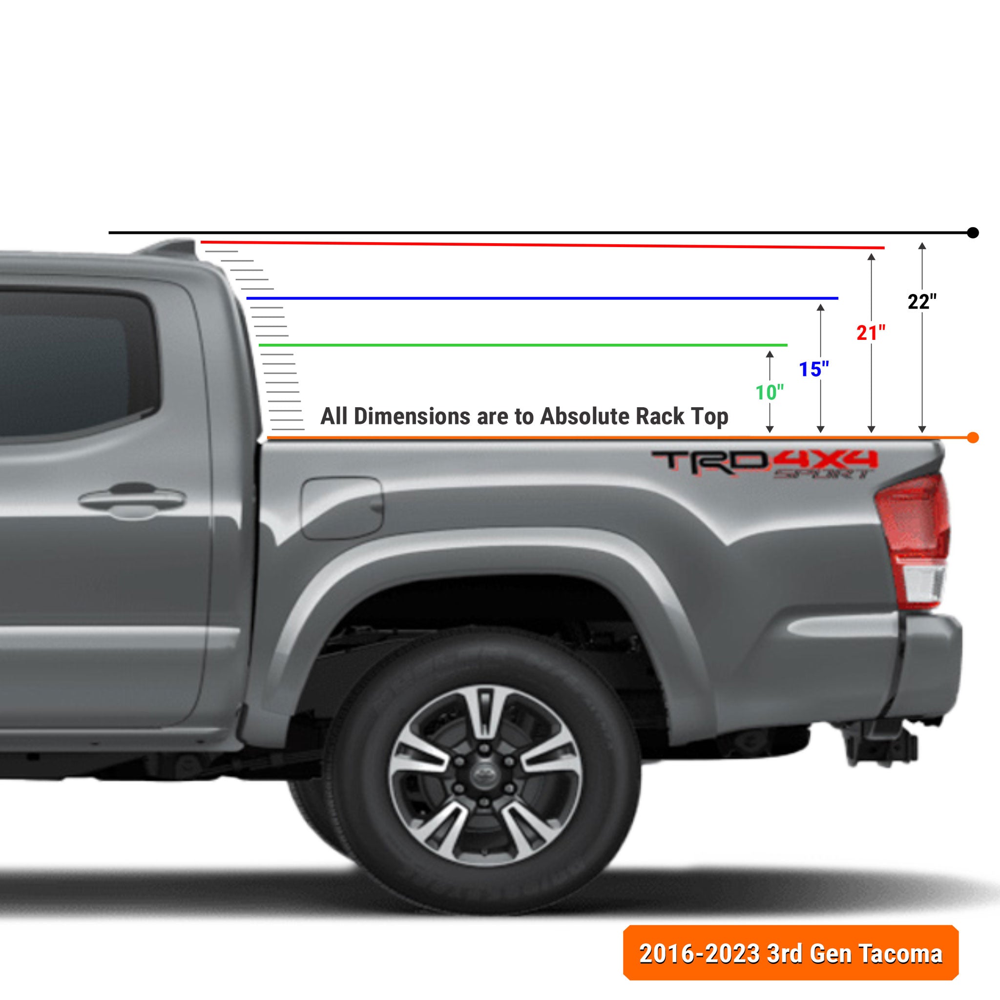 XTR1 Bed Rack for Toyota Tacoma
