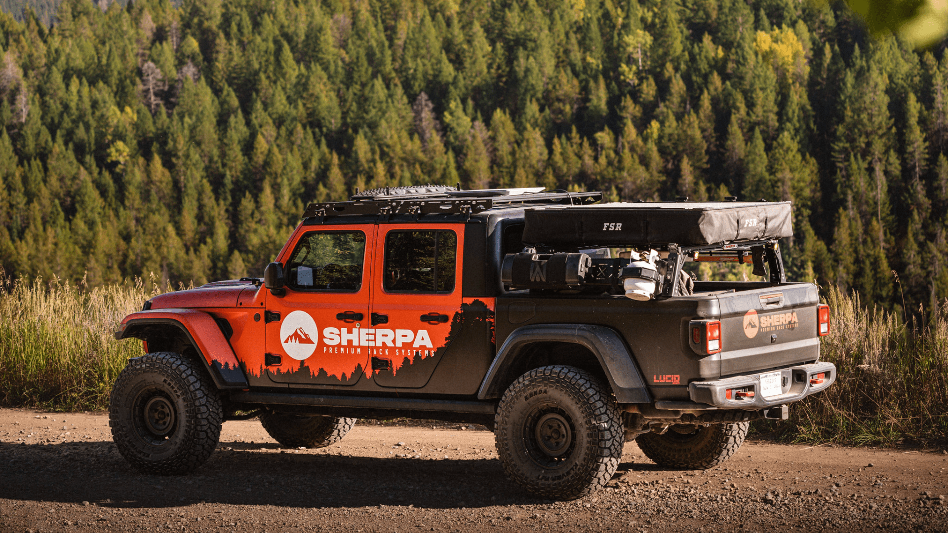 Jeep Gladiator Mid Height PAK System Bed Rack - Spirit of 1876Sherpa Equipment Company