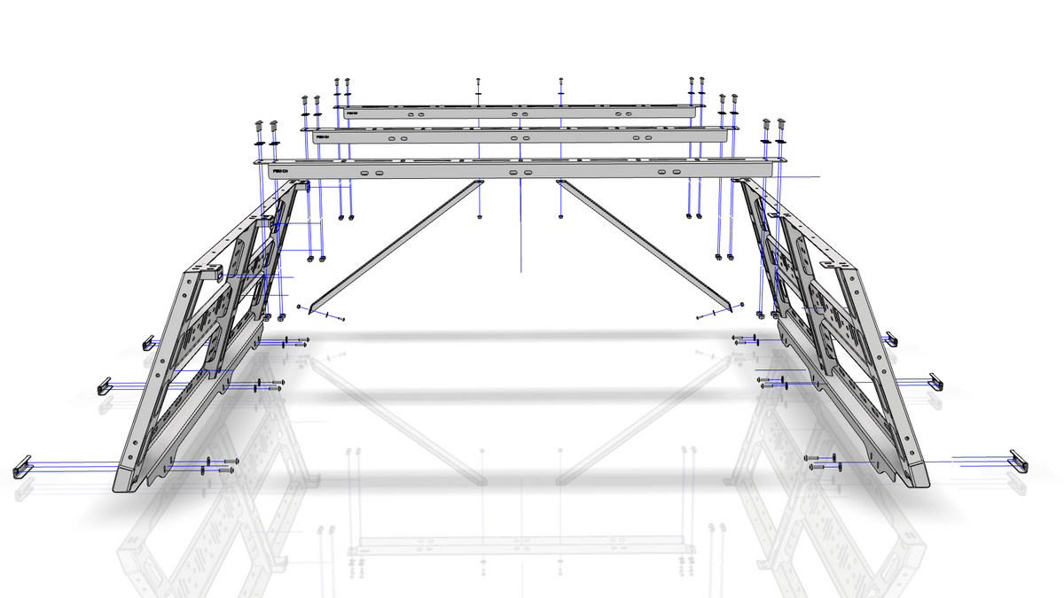 Ford F-150 Cab Height Bed Rack | 6.5' Bed | 2004-2022