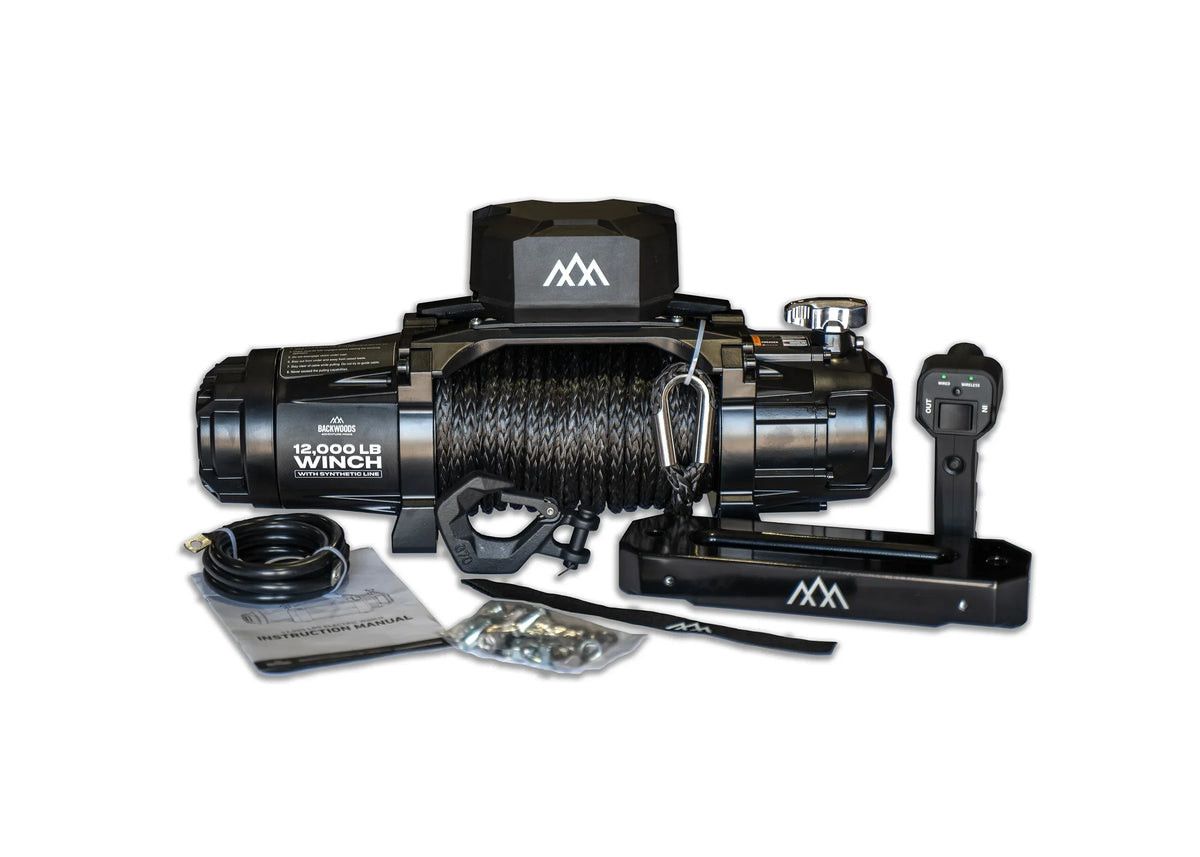 Backwoods Offroad Winch - 12,000lb w/ Synthetic Line