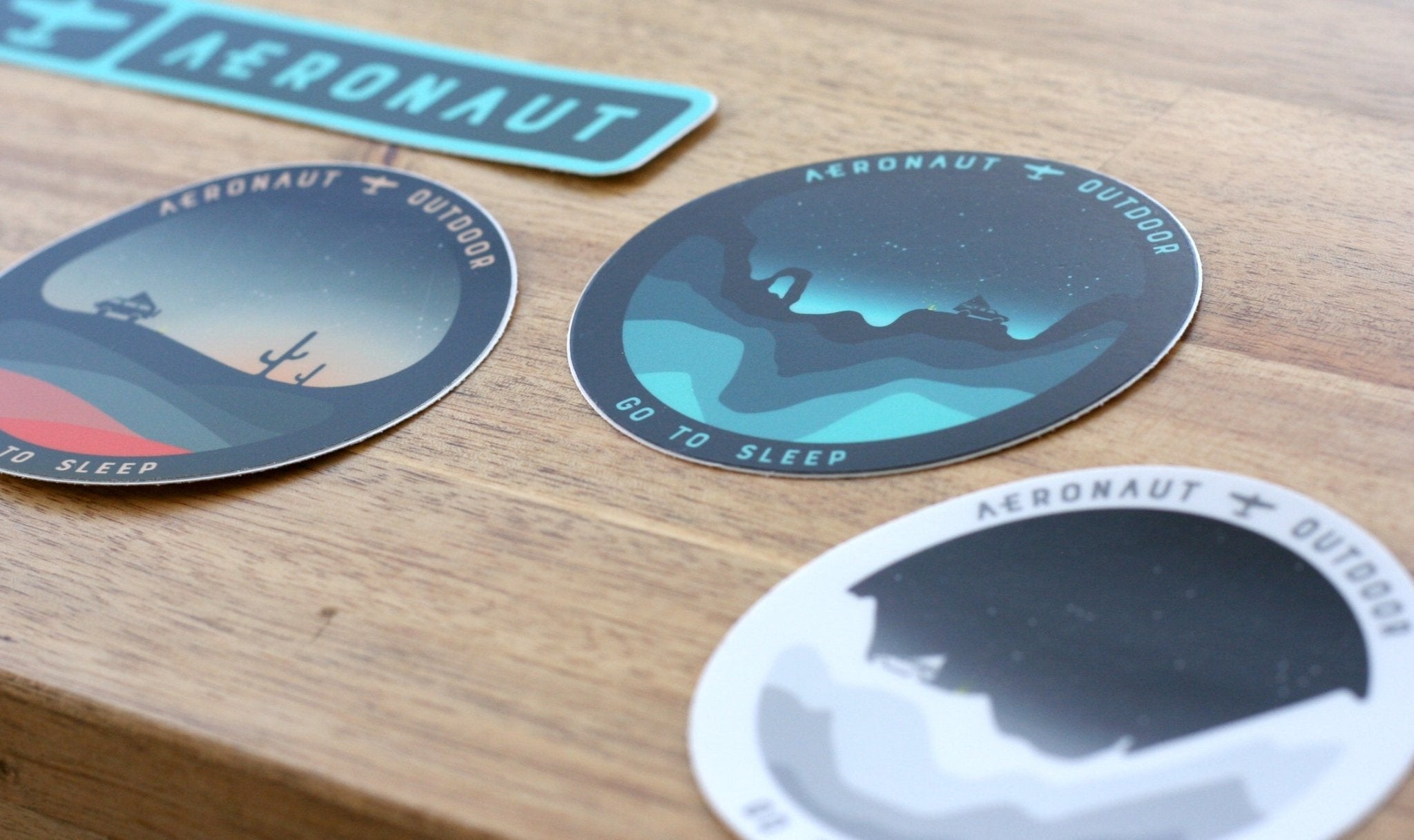 Aeronaut Outdoor Gear Slap Pack (4 stickers) - Spirit of 1876Aeronaut Outdoor Gear